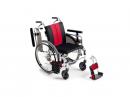 車イス(自走式)MYU4-22(42cm幅) レッド